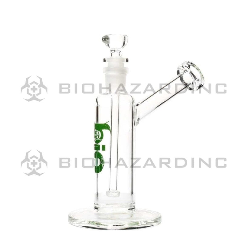 Bio Glass Glass Bubbler 7" BIO Removable Downstem Bubbler - Green Logo