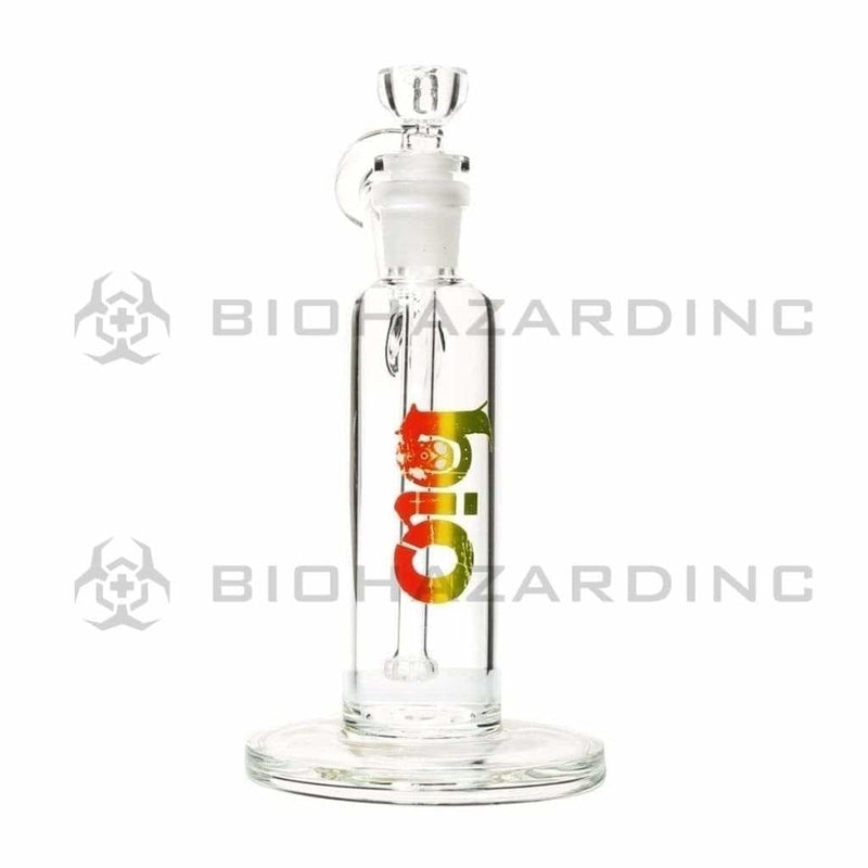 Bio Glass Glass Bubbler 7" BIO Removable Downstem Bubbler - Rasta Logo