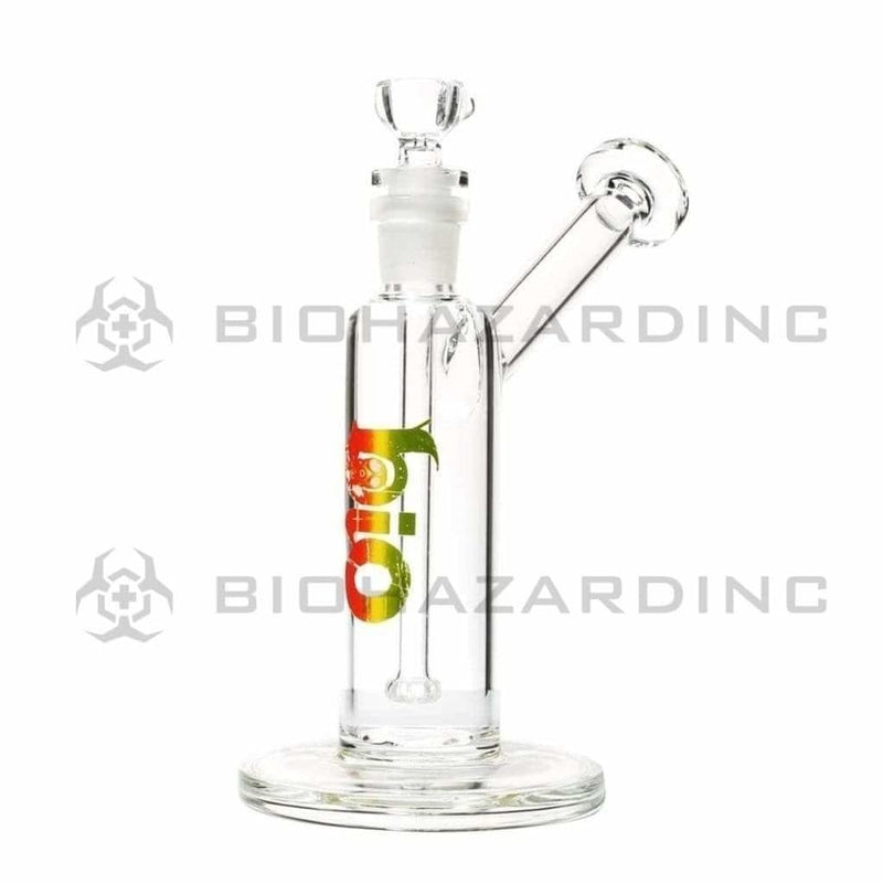 Bio Glass Glass Bubbler 7" BIO Removable Downstem Bubbler - Rasta Logo