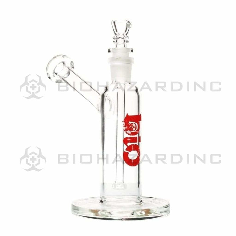 Bio Glass Glass Bubbler 7" BIO Removable Downstem Bubbler - Red Logo