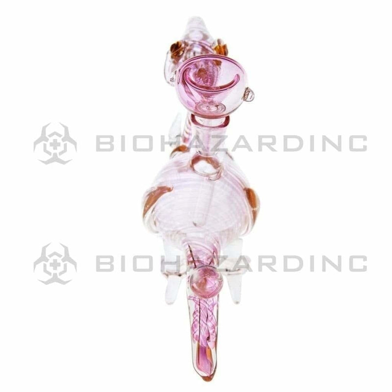 Biohazard Inc Novelty Bong 7" Gold Fumed Dinosaur