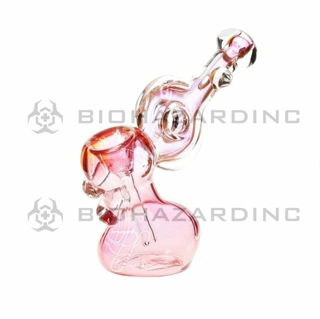 Biohazard Inc Glass Bubbler 7" Hammer Donut Bubbler - Fumed