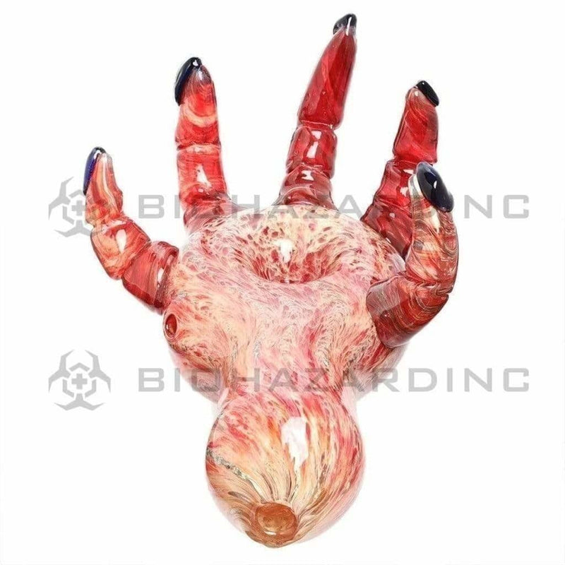 Biohazard Inc Novelty Hand Pipe 7" Hand Fat Marble Hand Pipe