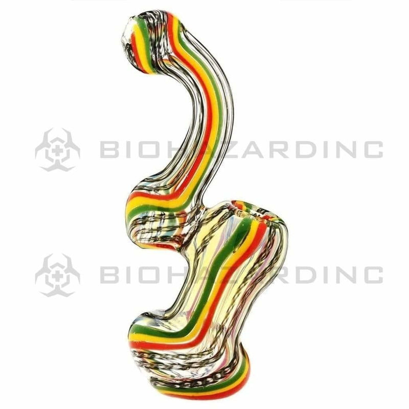 Biohazard Inc Glass Bubbler 7" Large Assorted Bubbler - Heavy