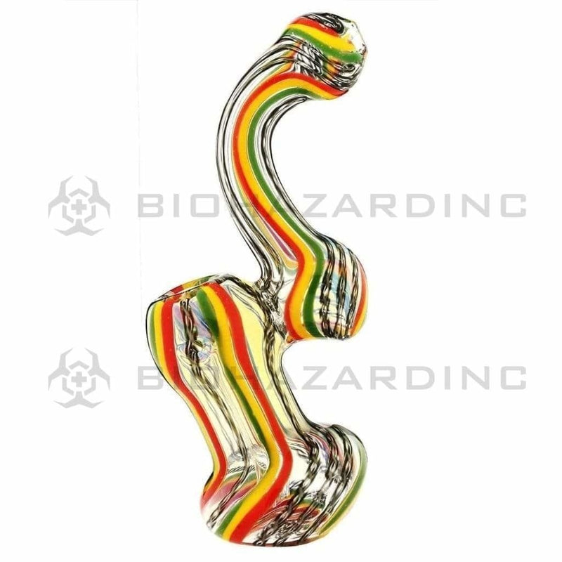 Biohazard Inc Glass Bubbler 7" Large Assorted Bubbler - Heavy