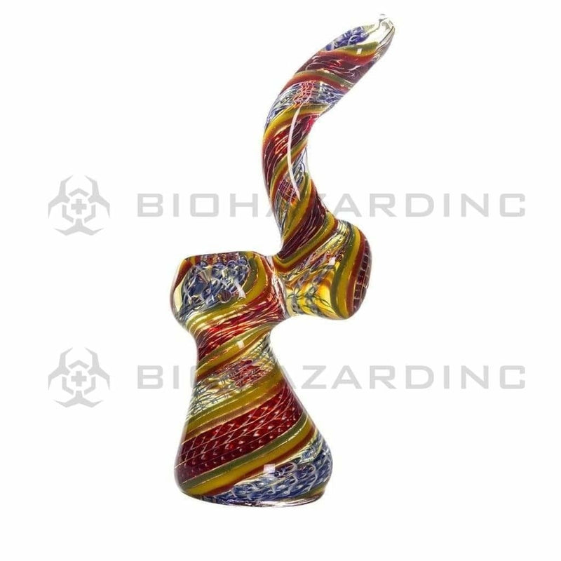 Biohazard Inc Glass Bubbler 7" Large Assorted Bubbler - Heavy