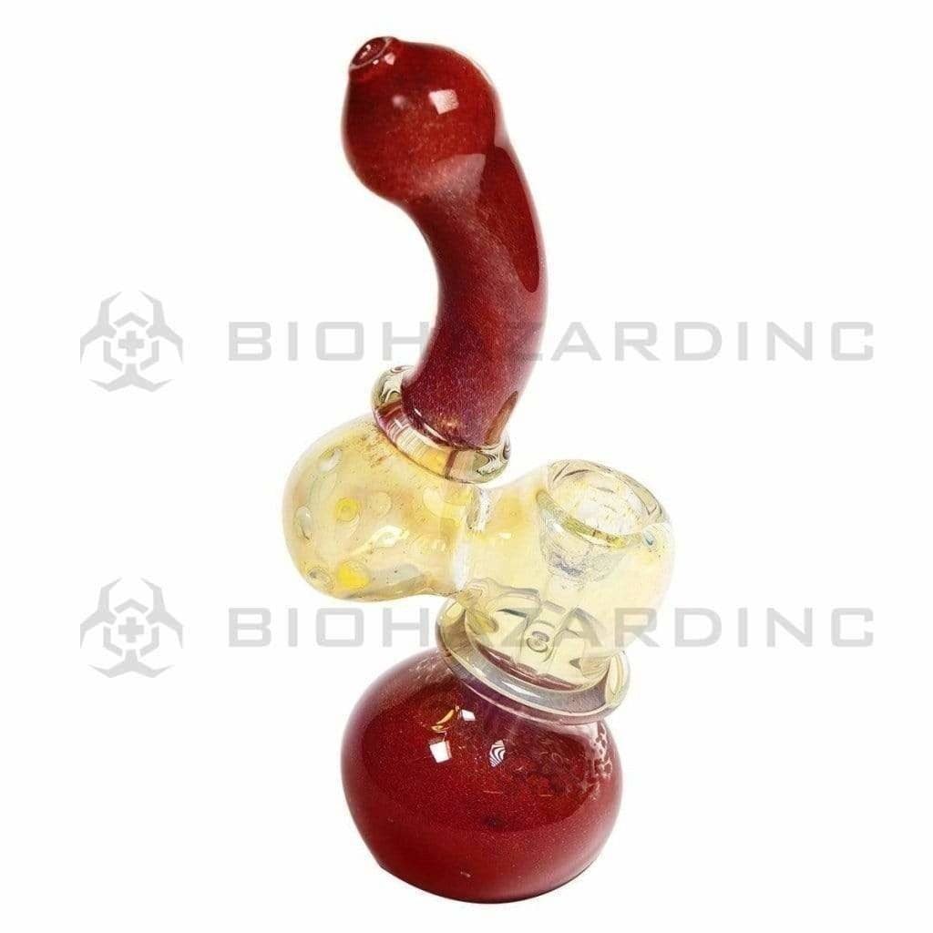 Biohazard Inc Glass Bubbler 7" Sherlock Bubbler - Fumed