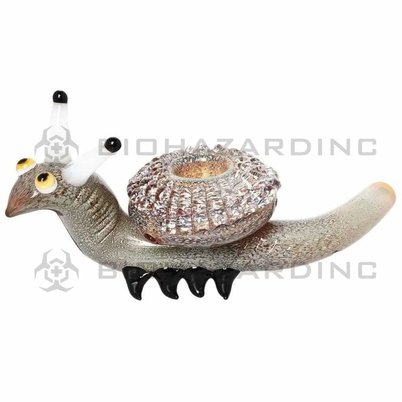 Biohazard Inc Novelty Hand Pipe 7" Snail Animal Marble Hand Pipe