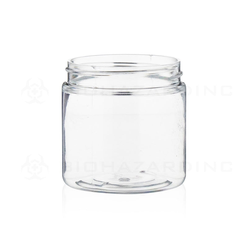 4 oz Clear Plastic Jars | Straight Sided - 58mm | 250 Count