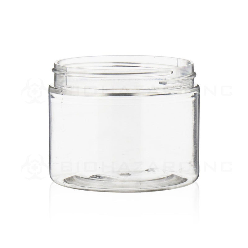 6 oz Clear Plastic Jars | Straight Sided - 70mm | 400 Count