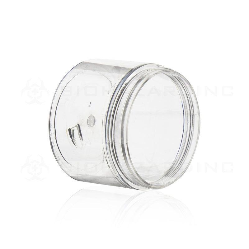 6 oz Clear Plastic Jars | Straight Sided - 70mm | 400 Count