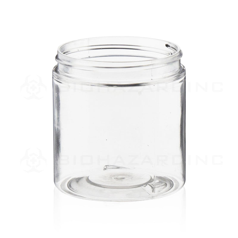 8 oz Clear Plastic Jars | Straight Sided - 70mm | 320 Count