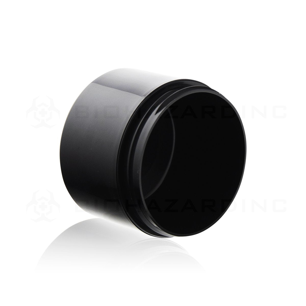 8 oz Double Walled Black Plastic Jar | 89mm | 245 count