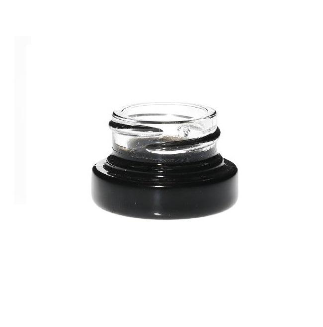 5mL Black Bottom Round Glass Concentrate Jar | 28mm | 256 Count