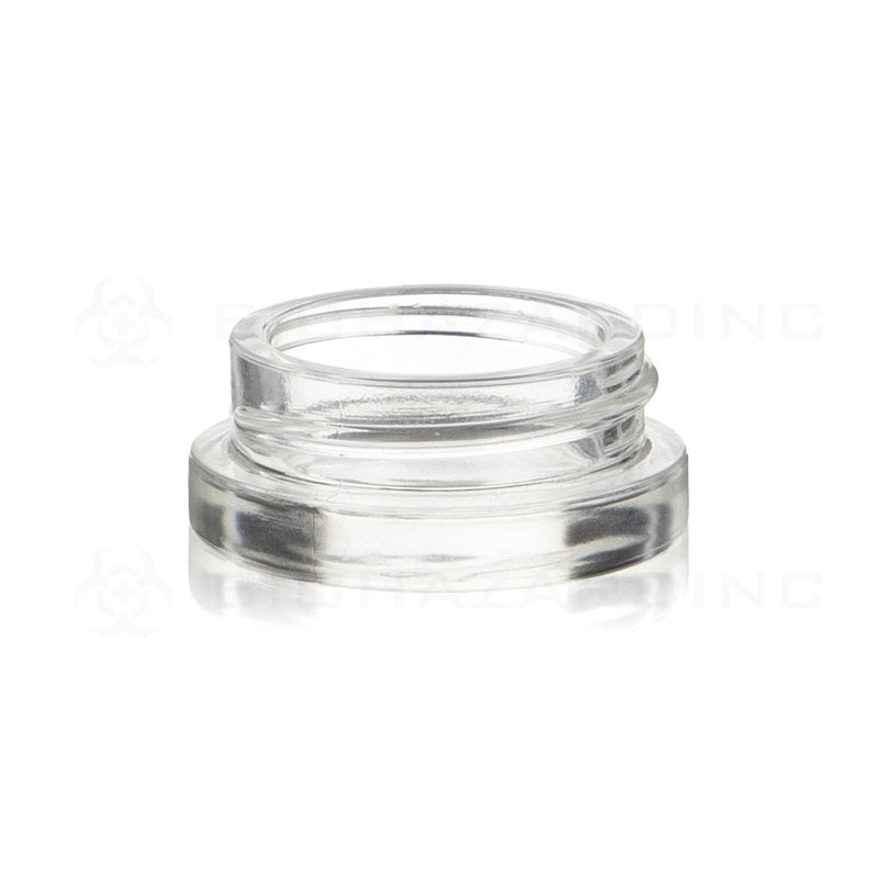 7mL Clear Round Glass Concentrate Jars | 38mm | 96 Count