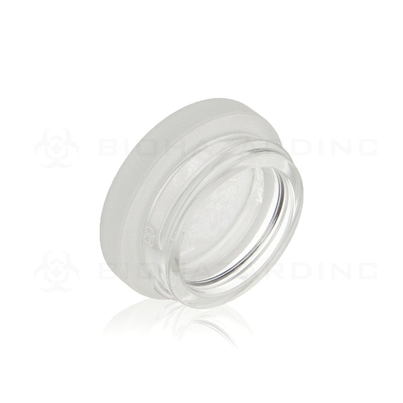 7mL Frosted Clear Round Glass Concentrate Jars | 38mm | 96 Count