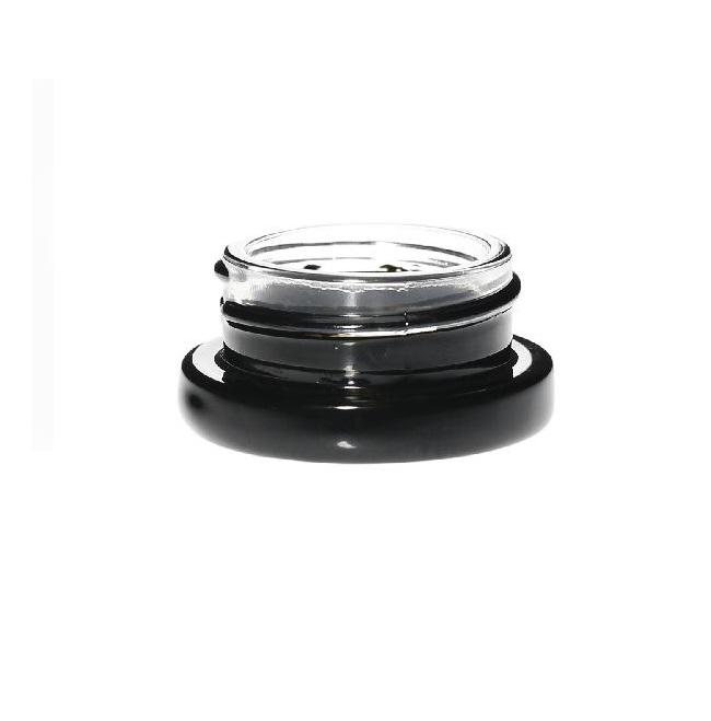 9mL Black Bottom Round Glass Concentrate Jars | 38mm | 384 Count