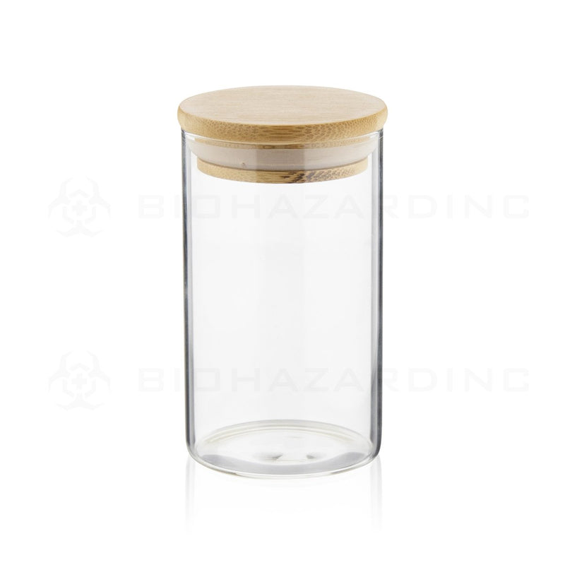 10 oz Straight Sided Glass Jars with Wooden Lid | 80 Count