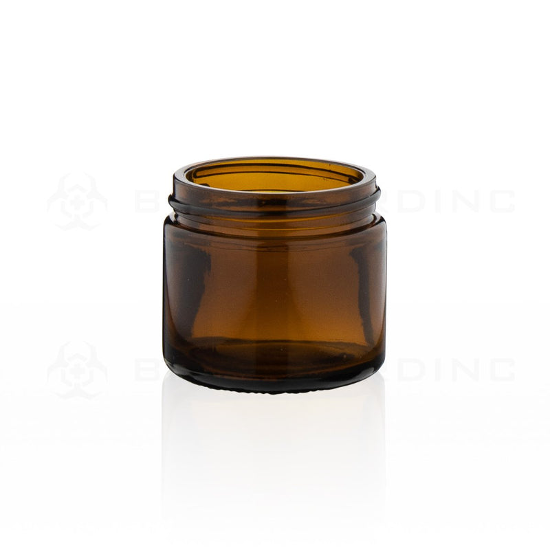 2 oz Amber Glass Jars | Straight Sided - 53mm | 24 Count