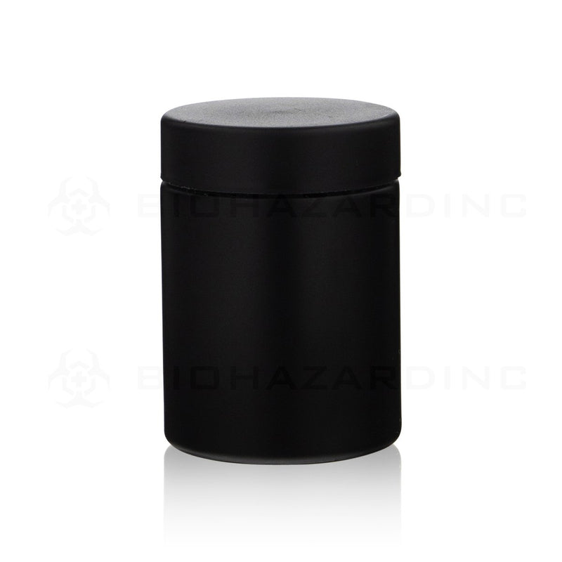 4 oz Matte Black Glass Jars | Black Child Resistant Caps Included | 100 Count