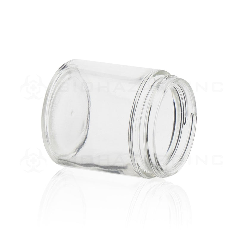 4 oz Clear Glass Jars | Straight Sided - 58mm | 24 Count