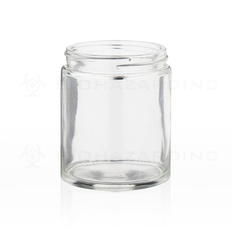 6 oz Clear Glass Jars | Straight Sided - 63mm | 24 Count