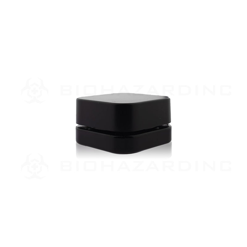 5mL Opaque Black Square Glass Concentrate Jars | Black Child Resistant Caps Included | 250 Count