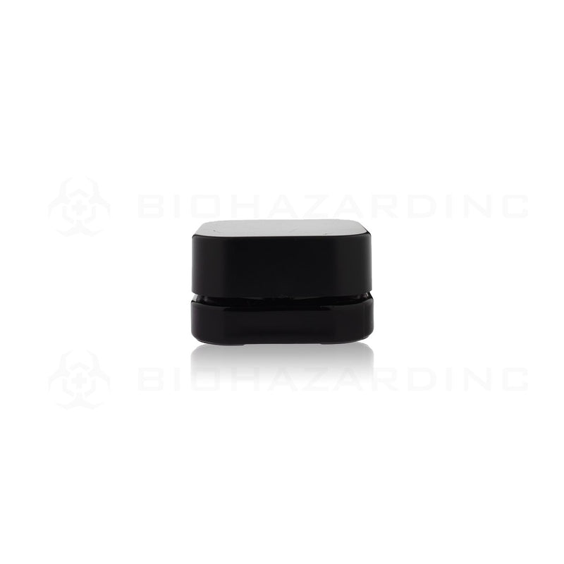 5mL Opaque Black Square Glass Concentrate Jars | Black Child Resistant Caps Included | 250 Count