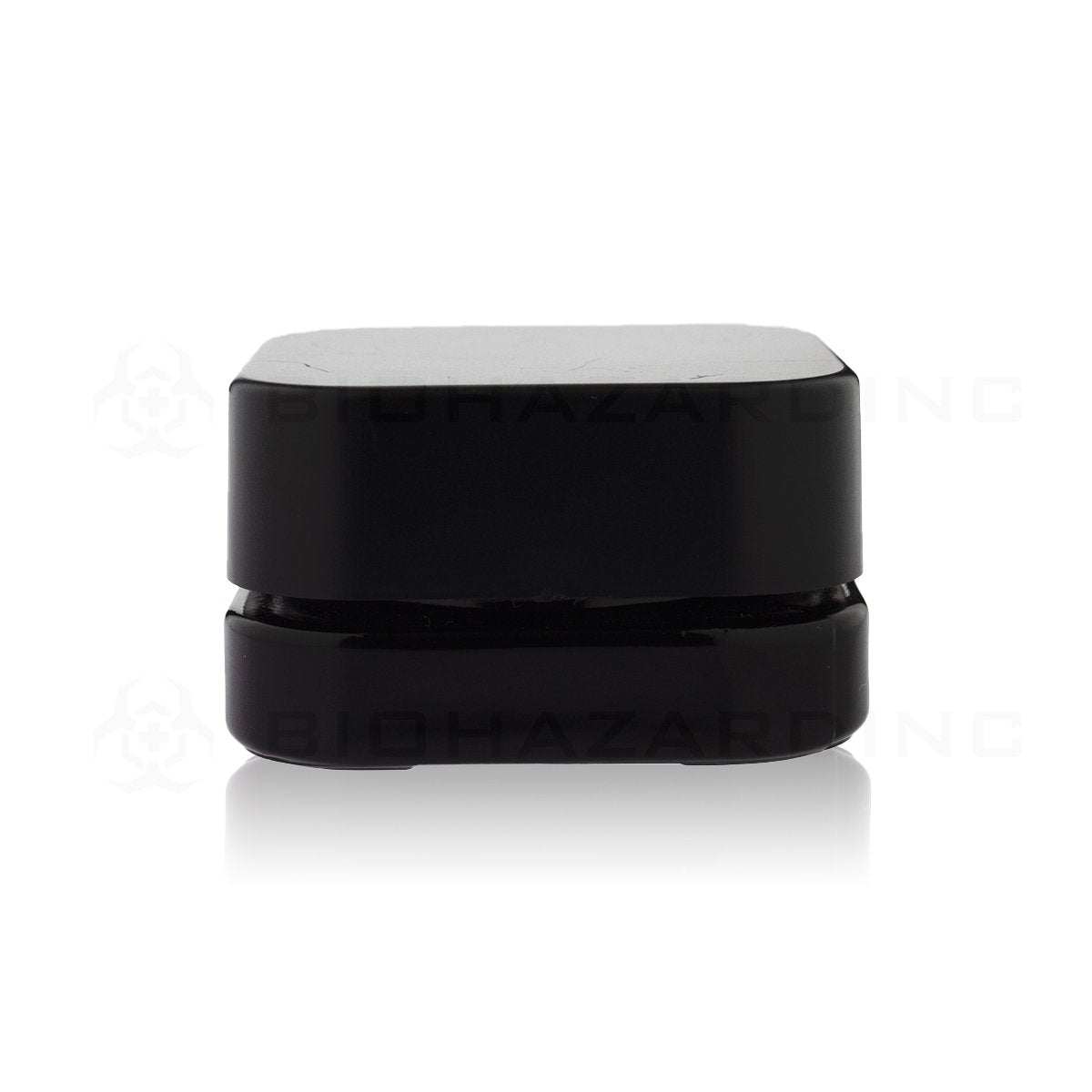 9mL Opaque Black Square Glass Concentrate Jars | Child Resistant Caps Included | 250 Count