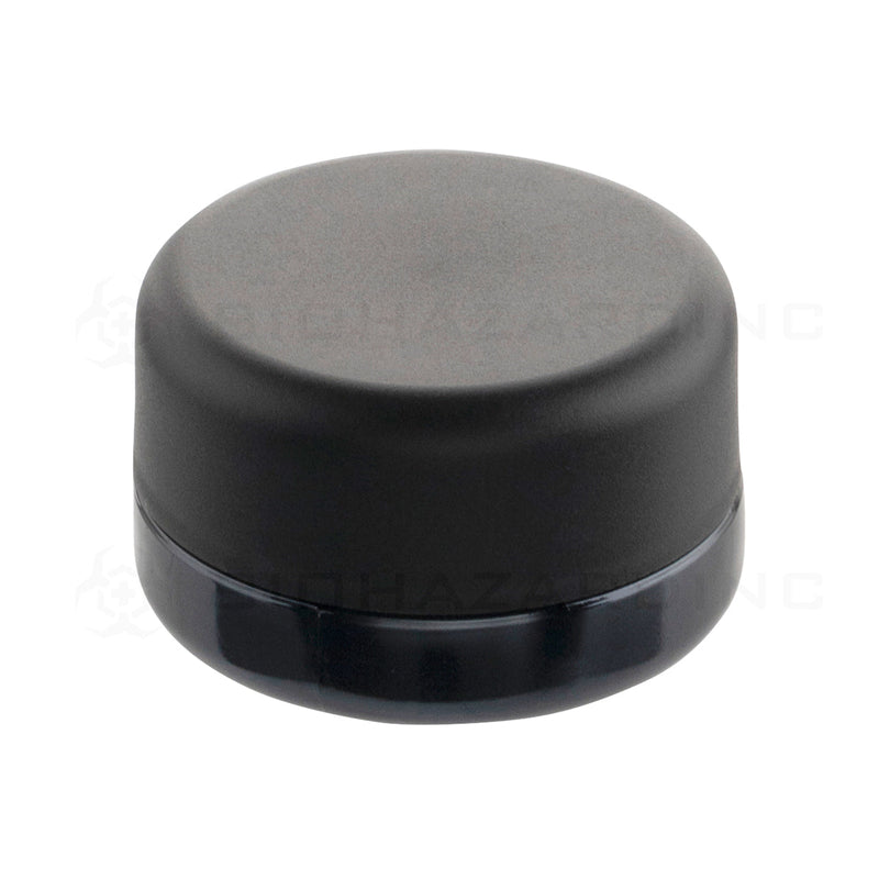 Child Resistant | Thick Round Base + Matte Black Cap | 7mL - Black - 160 Count - dispensary supplies