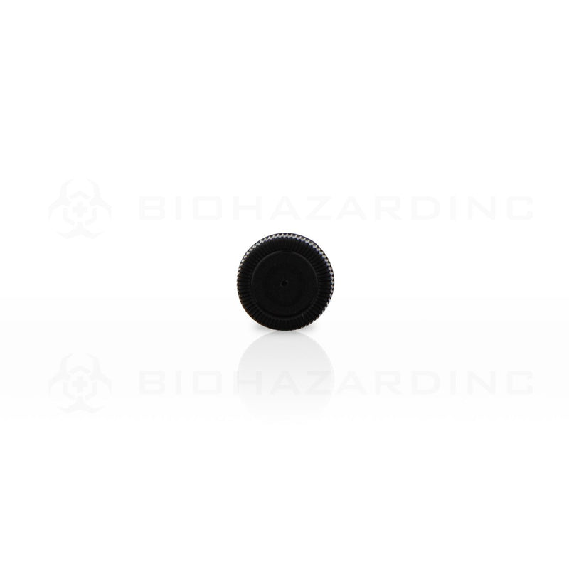 Black Polypropylene Plastic Cap | 13mm