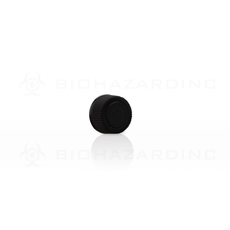 Black Polypropylene Plastic Cap | 13mm