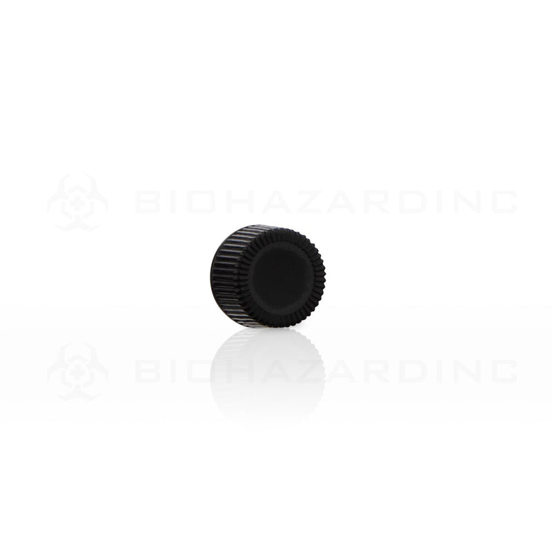 Black Polypropylene Plastic Cap | 15mm