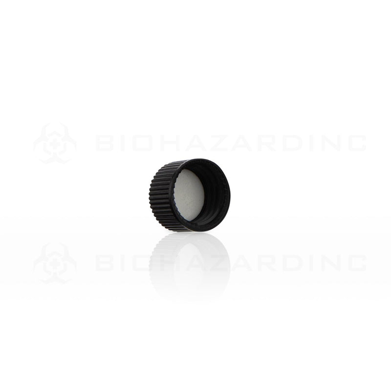 Black Polypropylene Plastic Cap | 15mm