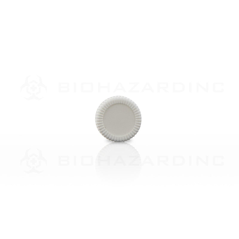 White Polypropylene Plastic Cap | 15mm