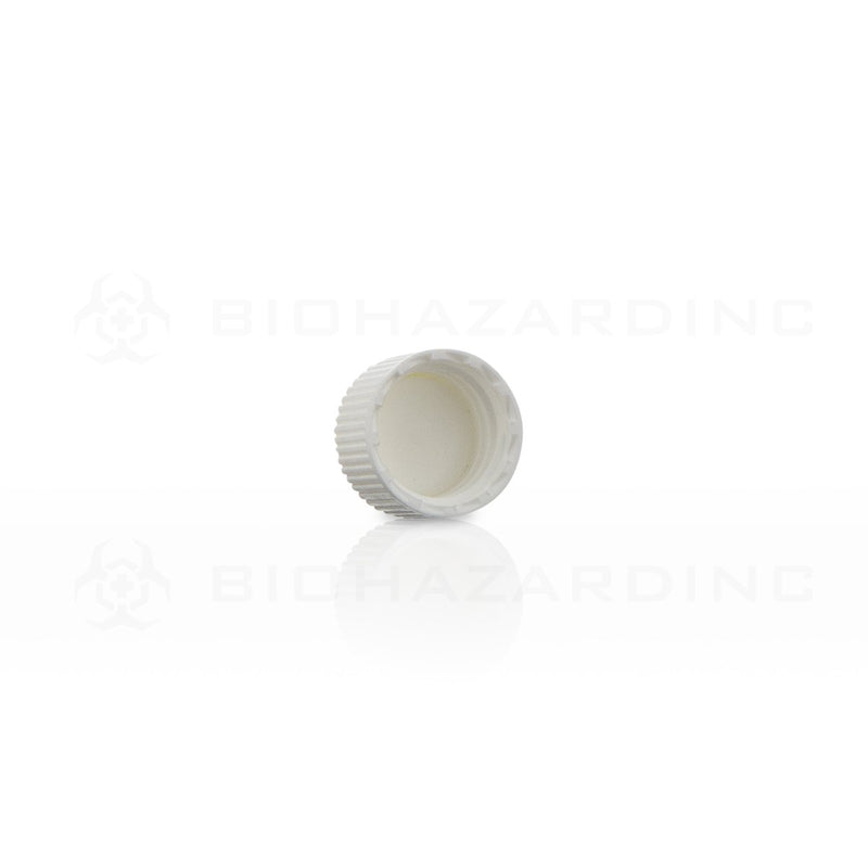 White Polypropylene Plastic Cap | 15mm