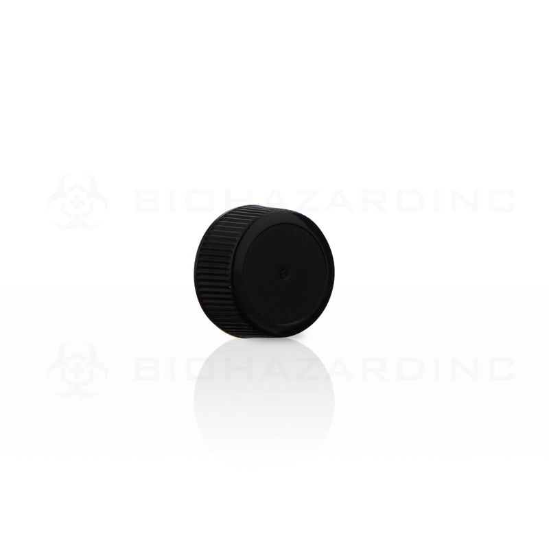 Black Polypropylene Plastic Cap | 20mm