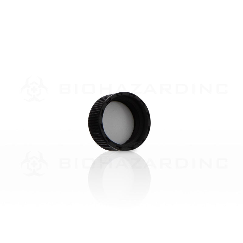 Black Polypropylene Plastic Cap | 20mm