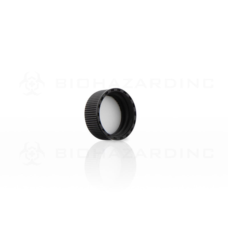 Black Polypropylene Plastic Cap | 22mm