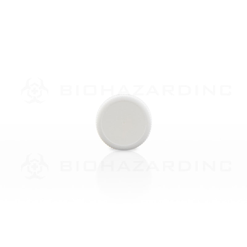 White Polypropylene Plastic Cap | 22mm