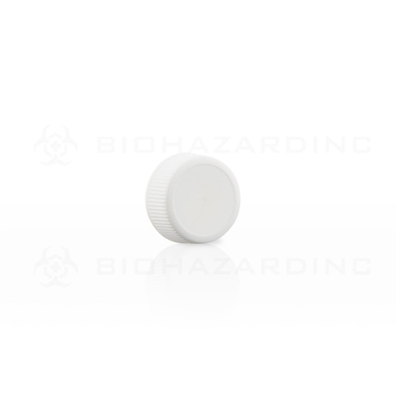 White Polypropylene Plastic Cap | 22mm