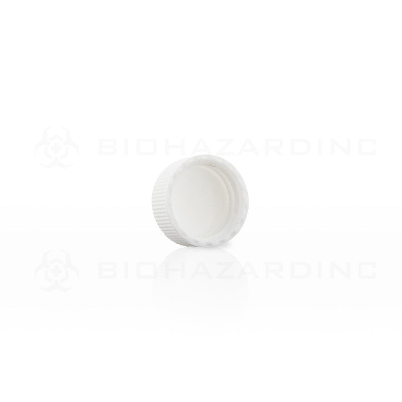 White Polypropylene Plastic Cap | 22mm