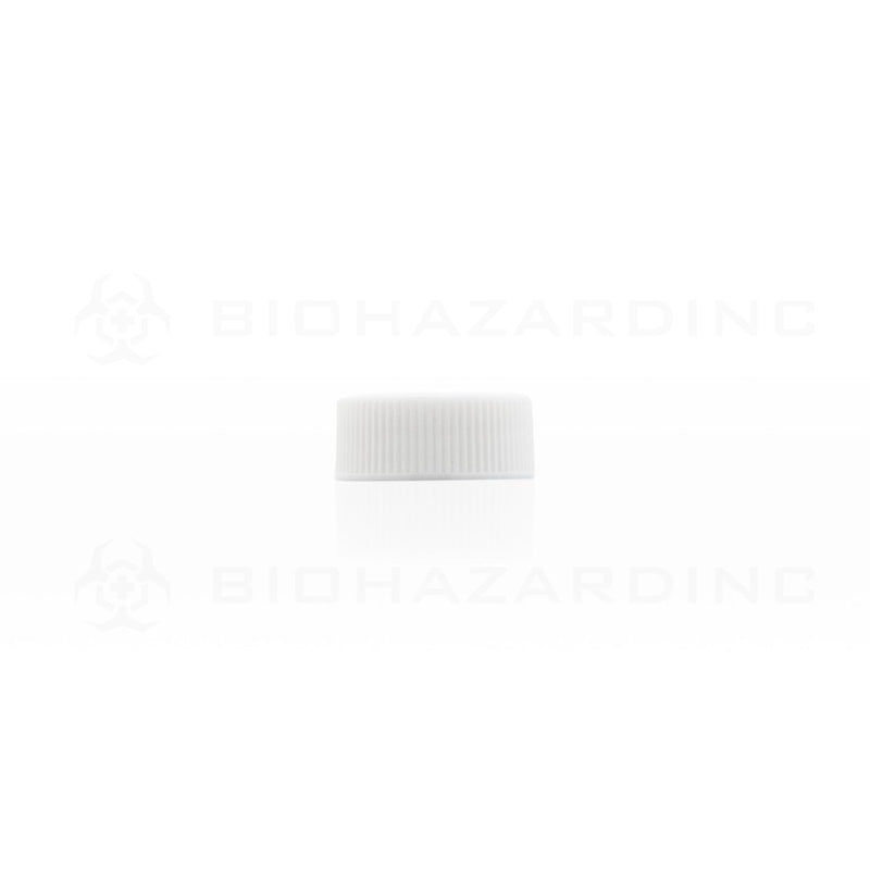 White Polypropylene Plastic Cap | 22mm