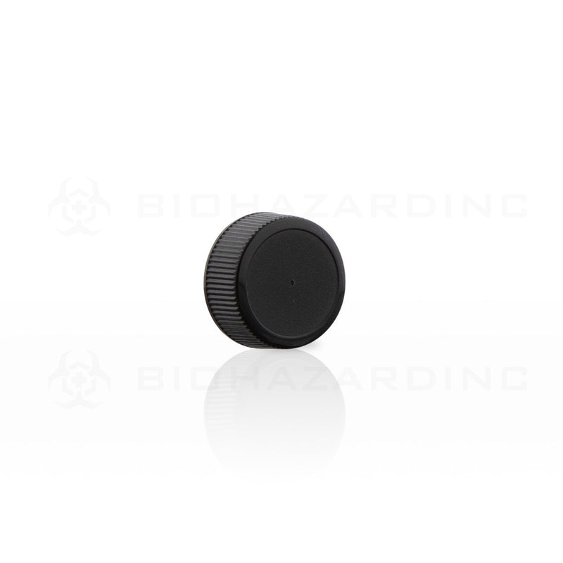 Black Polypropylene Plastic Cap | 24mm