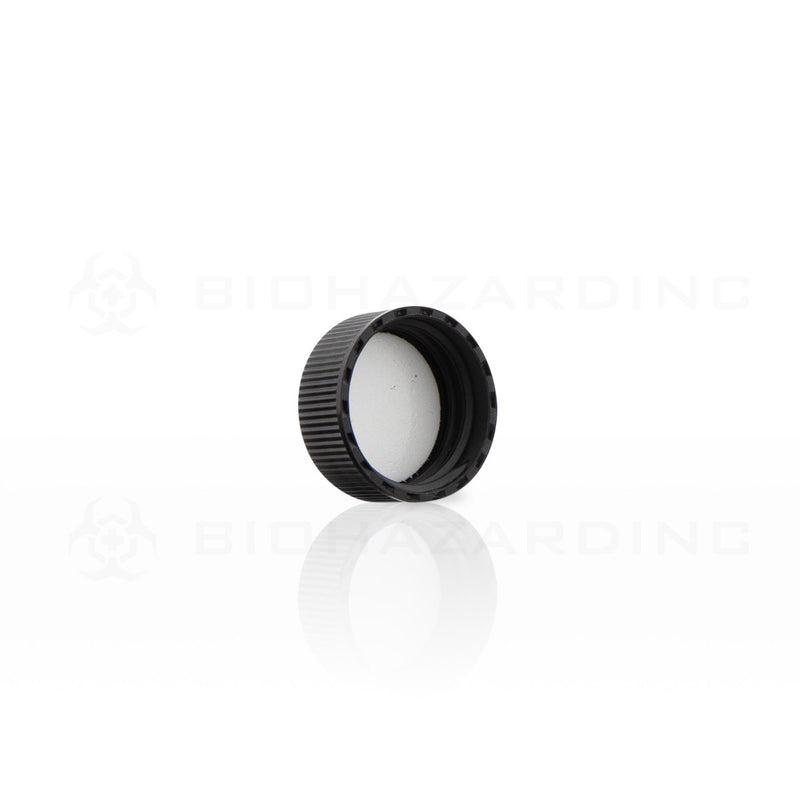 Black Polypropylene Plastic Cap | 24mm