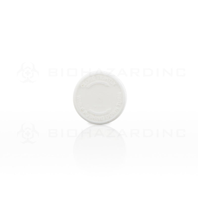 White Plastic Cap | 24mm | Child Proof