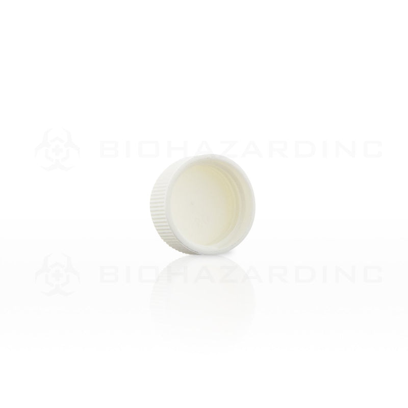 White Polypropylene Plastic Cap | 24mm