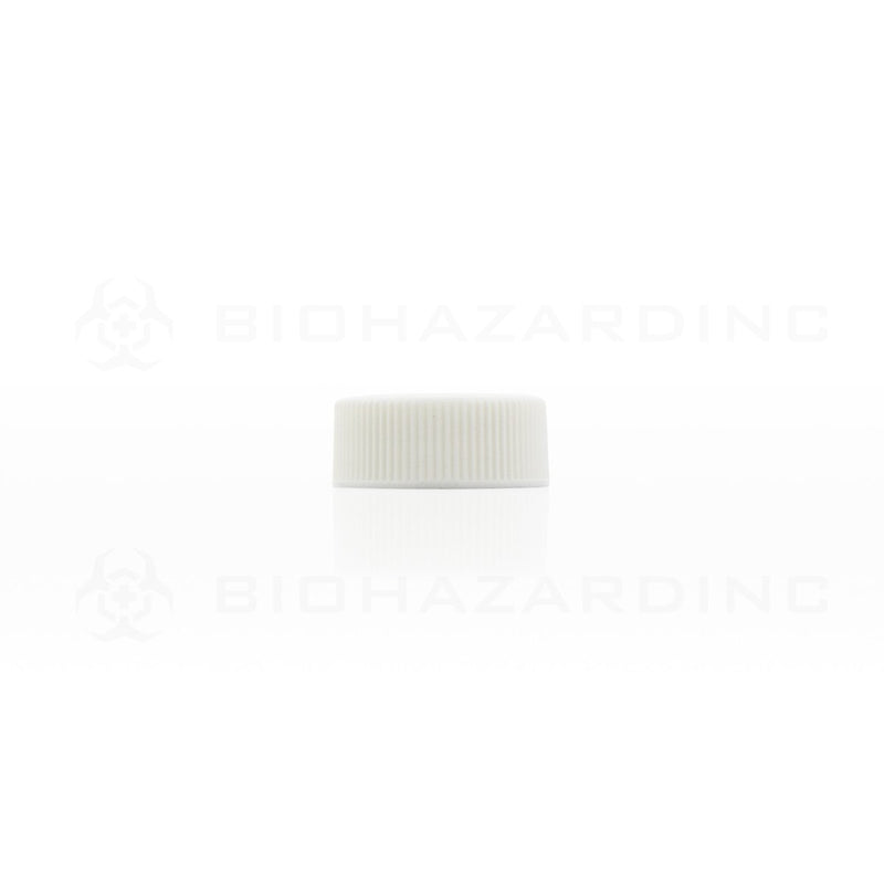 White Polypropylene Plastic Cap | 24mm