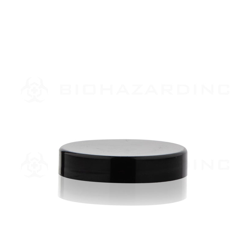 Black Gloss Smooth Skirt Plastic Cap | 43mm