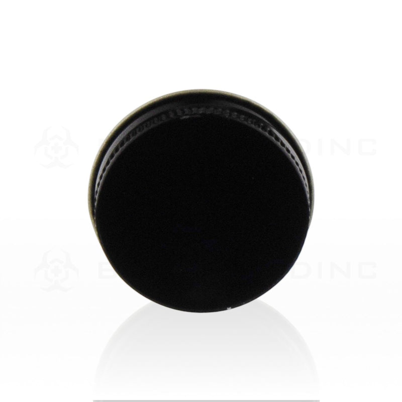 Black Metal Lid with Plastisol Liner | 43mm